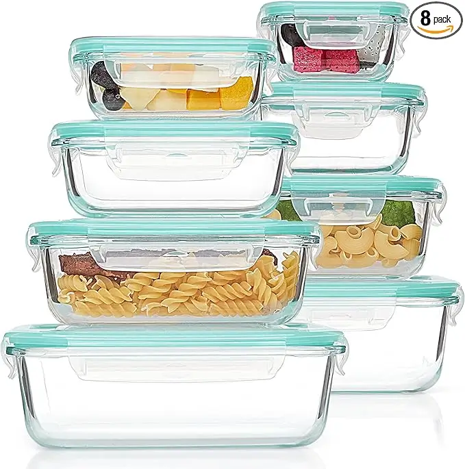 Vtopmart 8 Pack Glass Food
