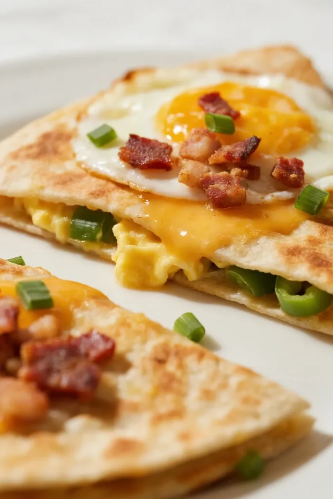 Cheesy Bacon Breakfast Quesadillas